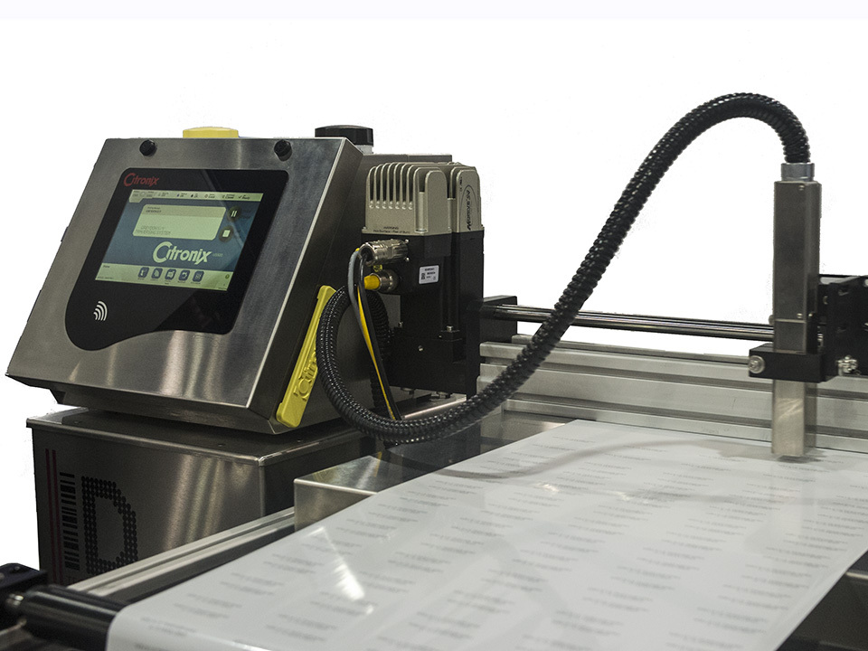 Continuous Ink Jet Printer & Traversing System Printing Greydon